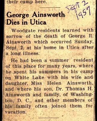 george r ainsworth dies september 2 1957
