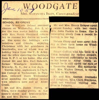 woodgate news january 10 1957