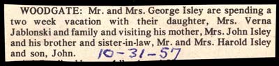 woodgate news october 31 1957