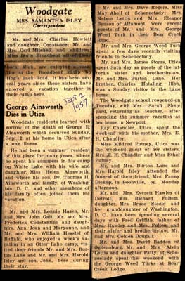 woodgate news september 2 1957