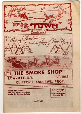 round the town vol 1 no 46 001 front cover december 24 1958