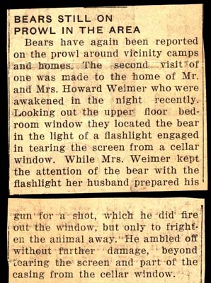 bear still on prowl in area october 1959
