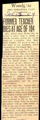 fulmer mary ruth wife of adam dies at age 104 february 12 1959