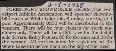 forestport snowmobile races