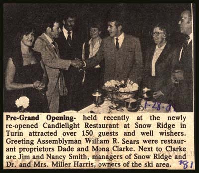sears attends candlelight restaurant grand opening 1981