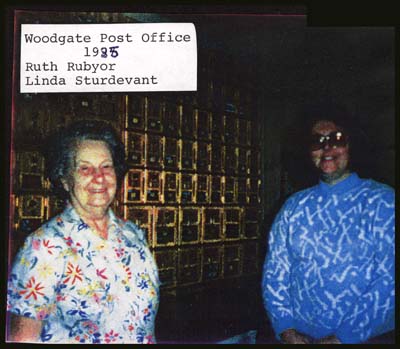 ruth rubyor and linda sturdevant woodgate post office 1985