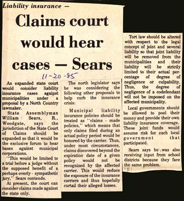 sears wants claims court to hear cases november 20 1985