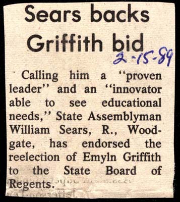 sears backs griffth bid february 15 1989