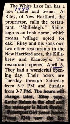 white lake inn has new owner al riley april 1989