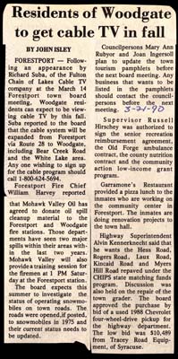 residents of woodgate to get cable tv in fall march 21 1990