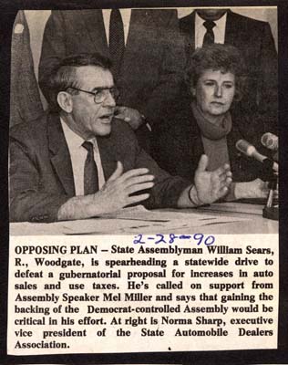 sears calls on assembly speaker miller to aid deafeat of trade in sales tax february 28 1990