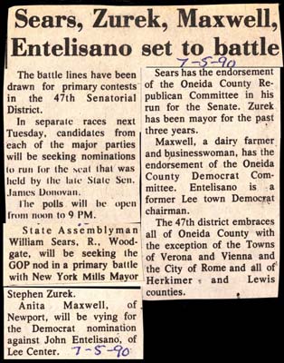 sears zurek maxwell entelisano set to battle in 47th senatorial district july 5 1990