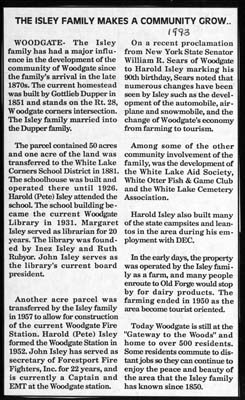 isley family a major influence on woodgate development 1993
