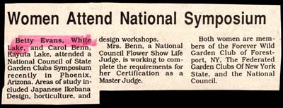 women attend national garden club symposium 1995