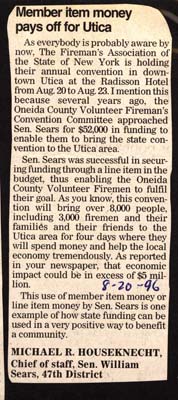 member item money pays off for utica august 20 1996