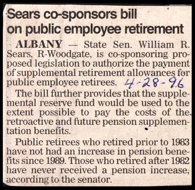 sears cosponsors bill on public employee retirement april 28 1996