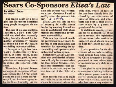 sears cosponsors elisas law february 14 1996