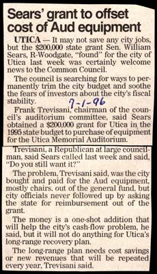 sears grant to offset cost of aud equipment july 1 1996