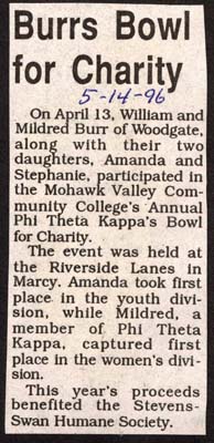 william and mildred burr participate in phi theta kappa bowl for charity april 13 1996