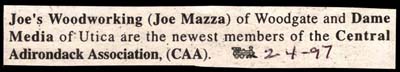 joe mazza and dame media newest members of central adirondack association february 4 1997