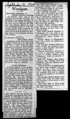 woodgate news september 13 1934