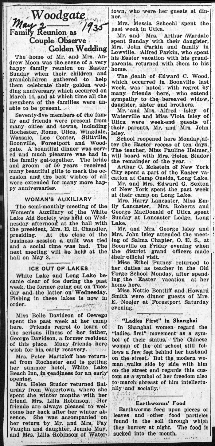 woodgate news may 2 1935