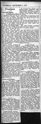 woodgate news november 7 1935