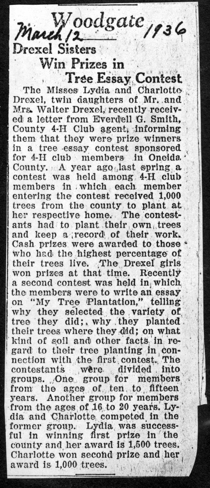 woodgate news march 12 1936