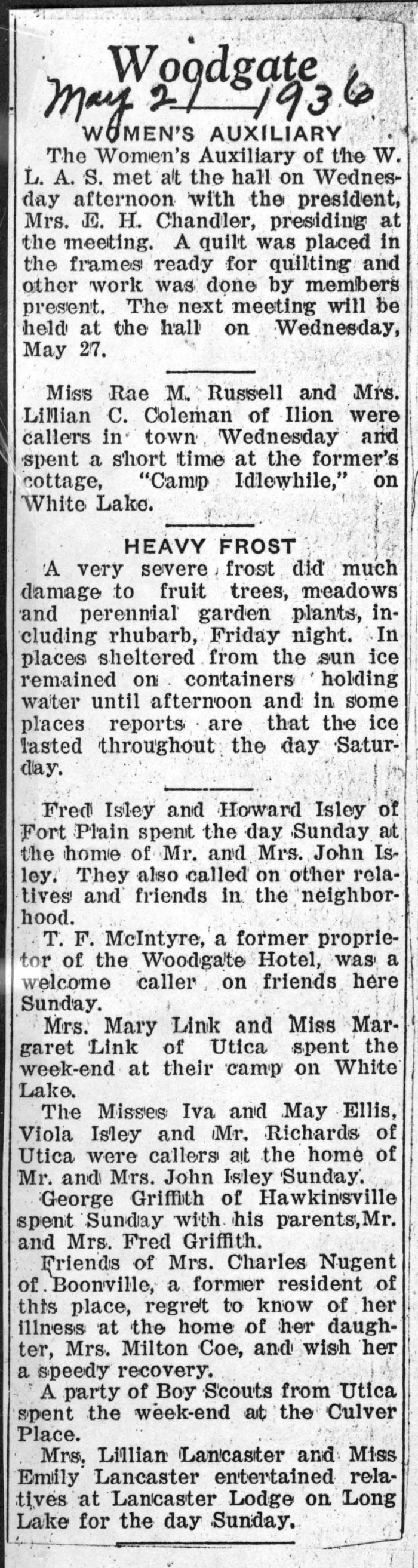 woodgate news may 21 1936