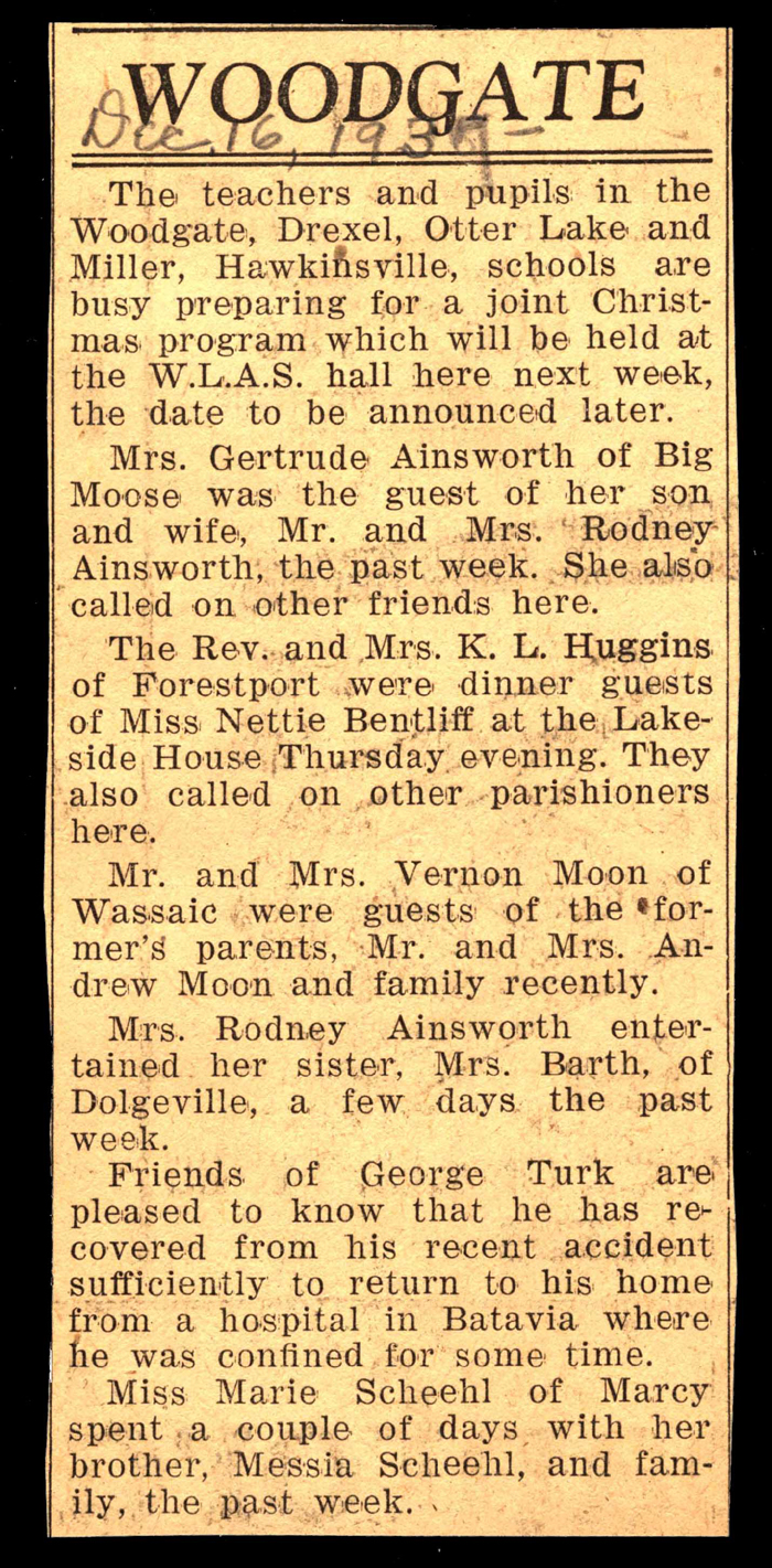 woodgate news december 16 1937