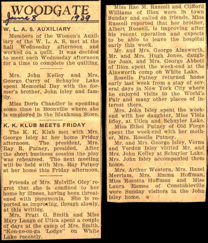 woodgate news june 8 1939