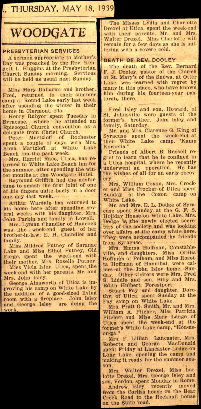 woodgate news may 18 1939