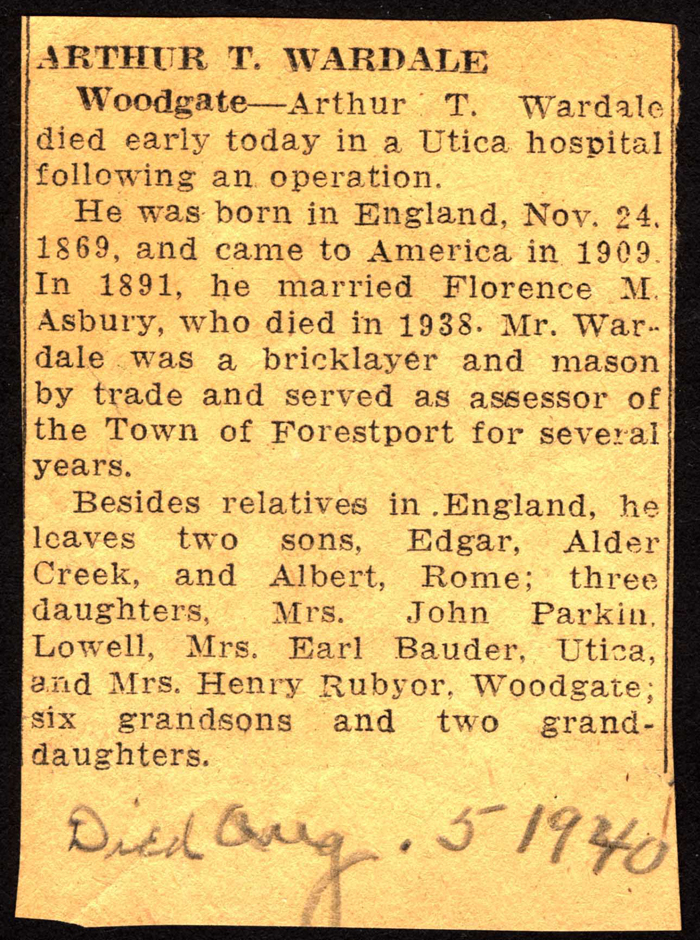 wardale arthur t husband of florence m asbury wardale obit august 5 1940 001