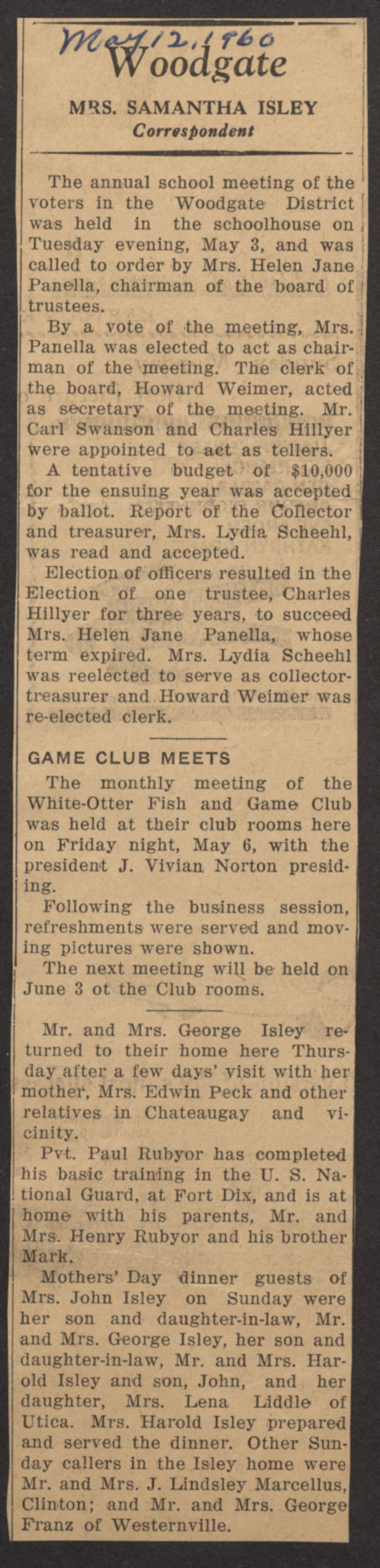 woodgate news boonville herald may12 1960